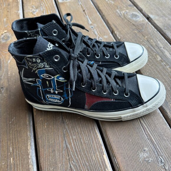 New Condition Converse x Basquiat Chuck Taylor 70 High Top Shoes in Men's 10 - Picture 1 of 16